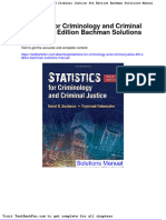 Dwnload Full Statistics For Criminology and Criminal Justice 4th Edition Bachman Solutions Manual PDF