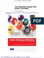 Dwnload Full Basic Business Statistics Global 12th Edition Berenson Test Bank PDF