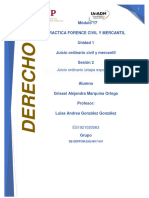 Módulo 17 Practica Forence Civil Y Mercantil Unidad 1 Juicio Ordinario Civil y Mercantil Sesión 2