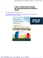Dwnload Full Leaders and The Leadership Process Readings Self Assessments 6th Edition Pierce Test Bank PDF