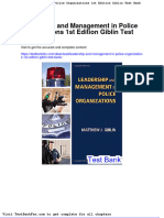 Dwnload Full Leadership and Management in Police Organizations 1st Edition Giblin Test Bank PDF