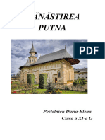 Mănăstirea Putna: Postelnicu Daria-Elena Clasa A XI-a G