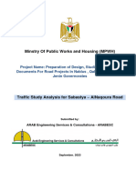 Traffic Study Analysis For Sabastya - AlNaqoura Road
