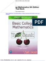 Dwnload Full Basic College Mathematics 6th Edition Martin Gay Test Bank PDF