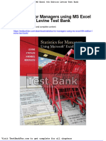 Dwnload Full Statistics For Managers Using Ms Excel 6th Edition Levine Test Bank PDF