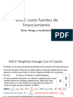 WACC y Costo de La Deuda