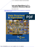 Dwnload Full Data Structures and Algorithms in C 2nd Edition Goodrich Solutions Manual PDF