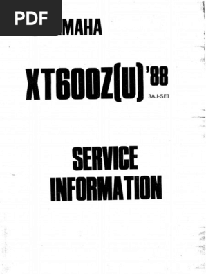 XT600Z Workshop Manual | PDF