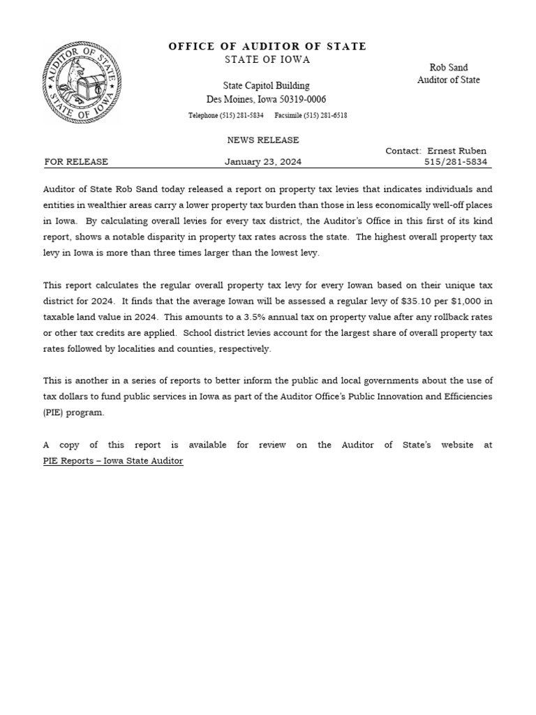 Property Tax and Income - Brief - FINAL | PDF | Taxes | Property Tax