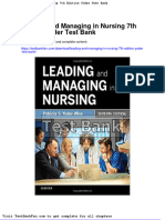 Dwnload Full Leading and Managing in Nursing 7th Edition Yoder Test Bank PDF