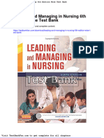 Dwnload Full Leading and Managing in Nursing 6th Edition Wise Test Bank PDF