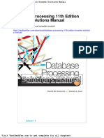 Dwnload Full Database Processing 11th Edition Kroenke Solutions Manual PDF