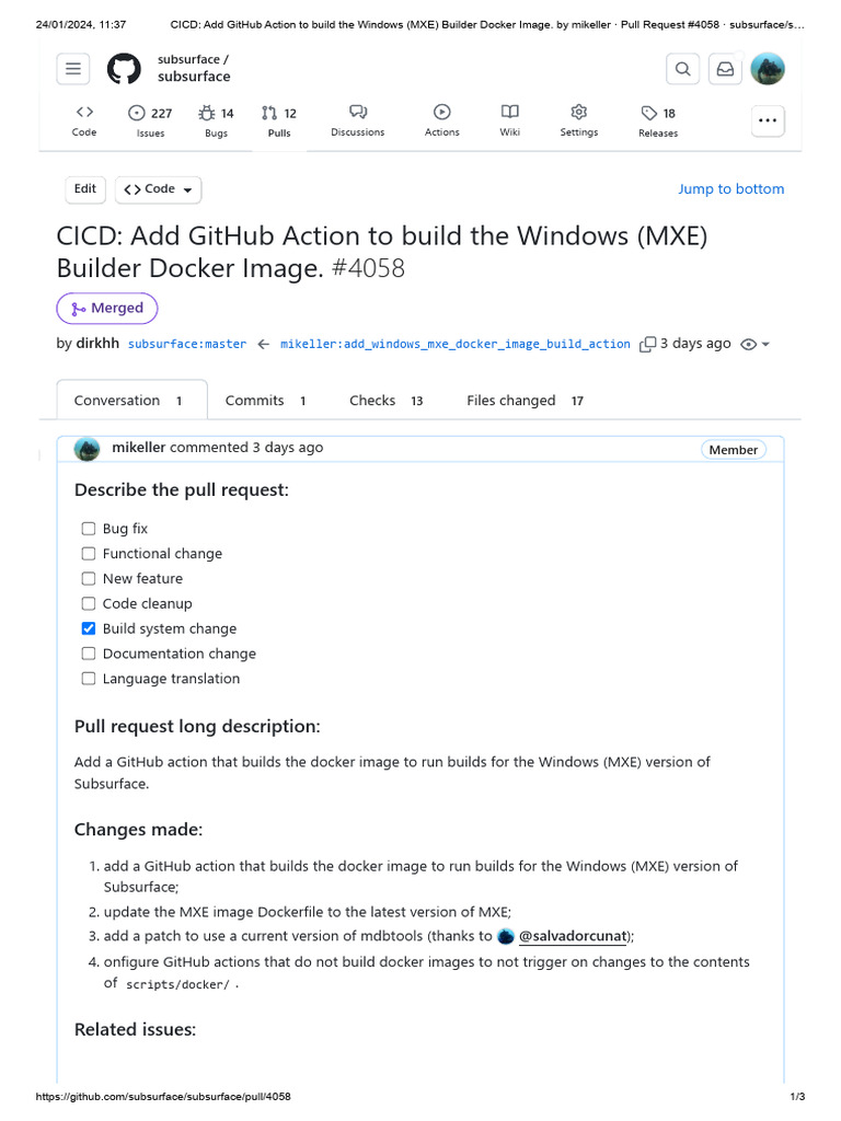 CICD - Add GitHub Action To Build The Windows (MXE) Builder Docker ...