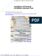 Dwnload Full Organizational Ethics A Practical Approach 3rd Edition Johnson Test Bank PDF