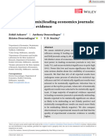 Journal of Economic Surveys - 2023 - Askarov - Selective and Mis Leading Economics Journals Meta Research Evidence
