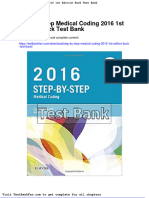 Dwnload Full Step by Step Medical Coding 2016 1st Edition Buck Test Bank PDF