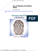 Dwnload Full Basic Practice of Statistics 8th Edition Moore Test Bank PDF
