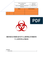Manual de Bioseguridad en Laboratorios y Anfiteatros