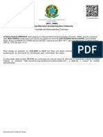 Certidão Antecedentes Criminais Federal