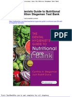 Dwnload Full Dental Hygienists Guide To Nutritional Care 5th Edition Stegeman Test Bank PDF