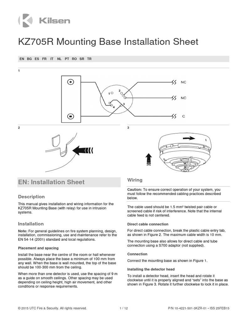 KZ705R Mounting Base Installation Guide | PDF | Building Engineering ...