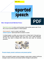 Reported Speech - Inglés