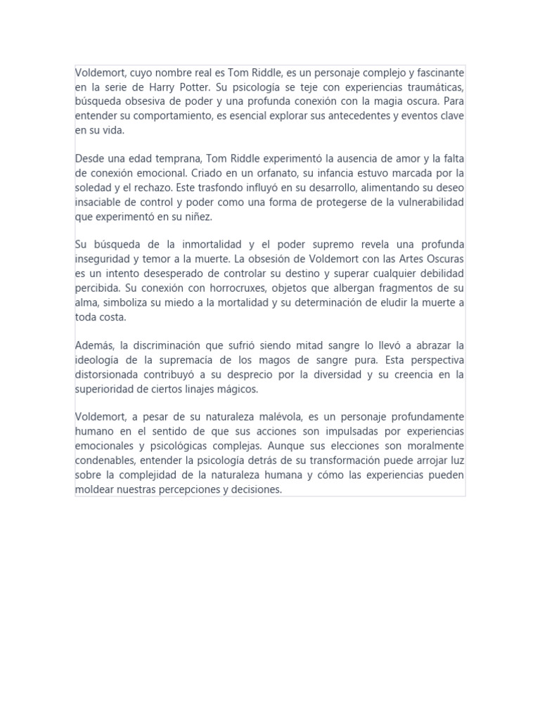 Voldemort | PDF