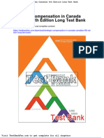 Dwnload Full Strategic Compensation in Canada Canadian 6th Edition Long Test Bank PDF