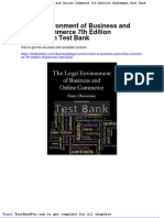 Dwnload Full Legal Environment of Business and Online Commerce 7th Edition Cheeseman Test Bank PDF