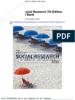 Dwnload Full Basics of Social Research 7th Edition Babbie Test Bank PDF