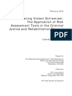 Countering Violent Extremism The Application PF Risk Assessment Tools in The Criminal Justice and Rehabilitation Process