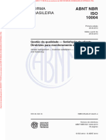 NBR ISO 10004-2013-Gestão Da Qualidade-Satisfação Do Cliente-Diretrizes para Monitoramento e Medição