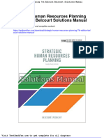 Dwnload Full Strategic Human Resources Planning 7th Edition Belcourt Solutions Manual PDF