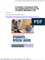 Dwnload Full Parents and Families of Students With Special Needs Collaborating Across The Age Span 1st Edition Mcginley Test Bank PDF