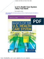 Dwnload Full Basics of The U S Health Care System 2nd Edition Niles Test Bank PDF