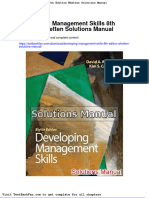 Dwnload full Developing Management Skills 8th Edition Whetten Solutions Manual pdf