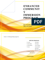 Enhanced Community Immersion Progra1