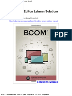 Dwnload Full Bcom 8th Edition Lehman Solutions Manual PDF