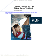 Dwnload Full Developing Person Through The Life Span 10th Edition Berger Test Bank PDF