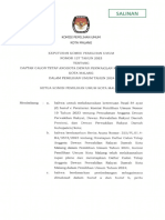 Salinan SK Nomor 127 Tahun 2023 - DCT Anggota DPRD Kota Malang Pada Pemilu 2024