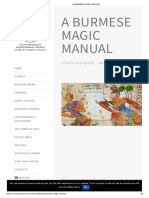 A Burmese Magic Manual
