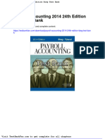 Dwnload Full Payroll Accounting 2014 24th Edition Bieg Test Bank PDF