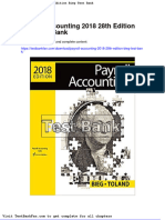 Dwnload Full Payroll Accounting 2018 28th Edition Bieg Test Bank PDF