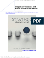 Dwnload Full Strategic Management Concepts and Cases 1st Edition Ali Solutions Manual PDF