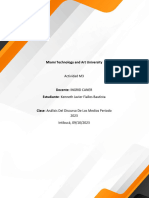 Actividad M3 Analisis Del Discurso de Medios - Kenneth Bautista