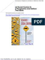 Dwnload Full Deviance and Social Control A Sociological Perspective 2nd Edition Inderbitzin Test Bank PDF