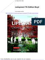 Dwnload Full Lifespan Development 7th Edition Boyd Test Bank PDF