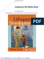 Dwnload Full Lifespan Development 5th Edition Boyd Test Bank PDF