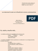 Las Relaciones Fe-Razón en La Filosofía de La Ciencia Contemporánea