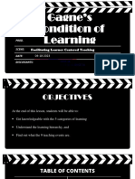 Condition of Learning